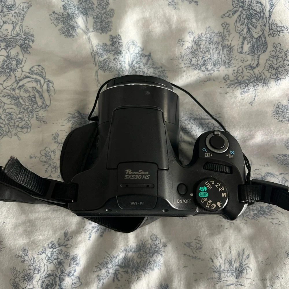 Canon Black Digital Camera with Strap